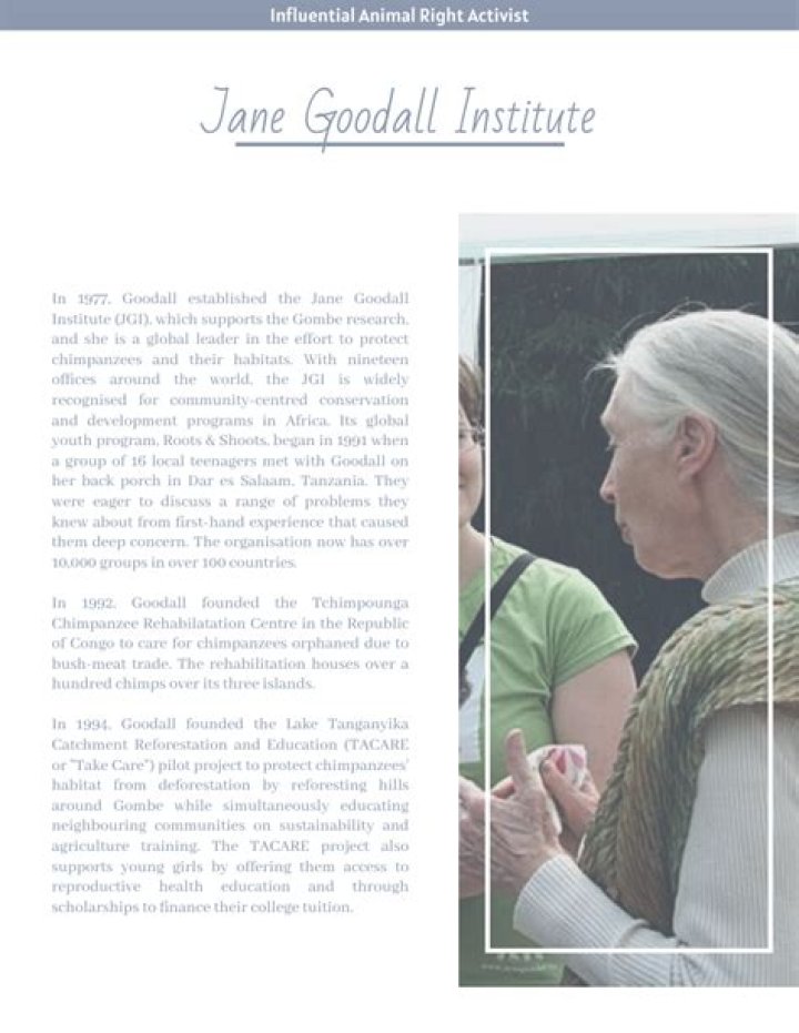 Jane Goodall Biography, Age, Height, Husband, Net Worth, Family
